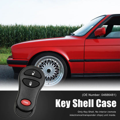 Dodge Key Fob Shell Case for 2001-2005 Durango, Charger, 3 Button Replacement