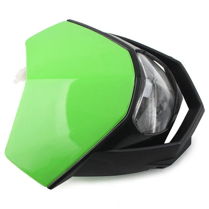 Headlight Fairing for Supermoto Dirt Bike - Green