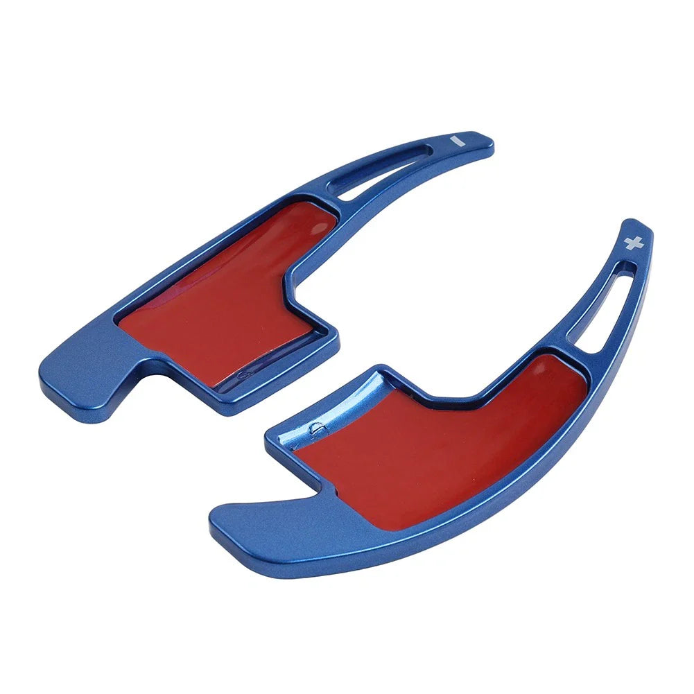 Blue Steering Wheel Shifter Paddle Extensions for Ford Mustang (2015-2023)