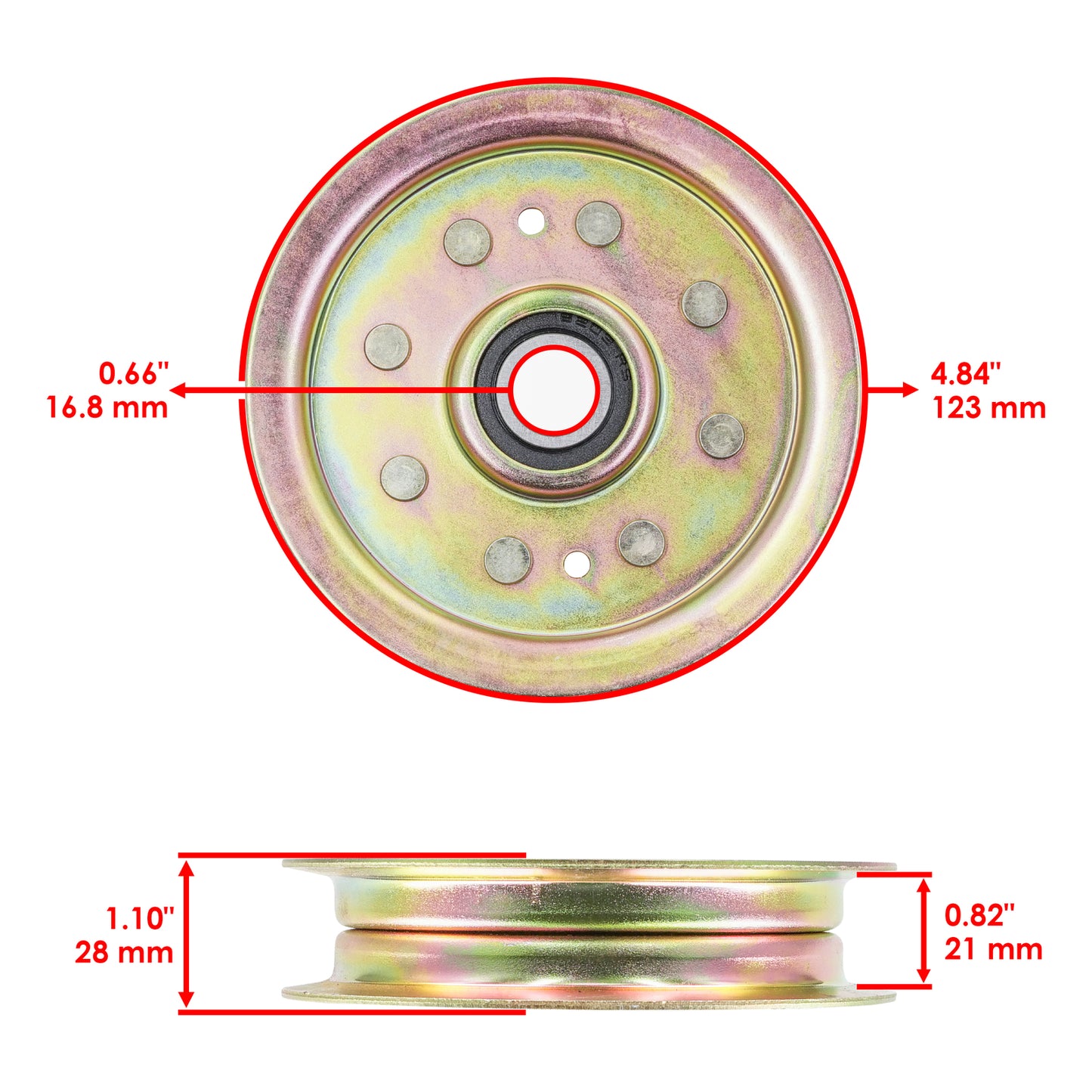 Deck Pulley Replacement for Toro Titan ZX4820 ZX4800 (2009–2010)