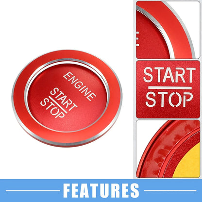 Engine Start Stop Button Cover Sticker for Mercedes-Benz A B C GLC GLA ML (2013-2023)