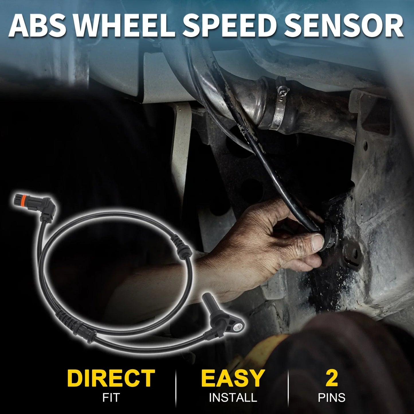 2 x Front Left Right ABS Wheel Speed Sensors for Mercedes-Benz (2012-2018)