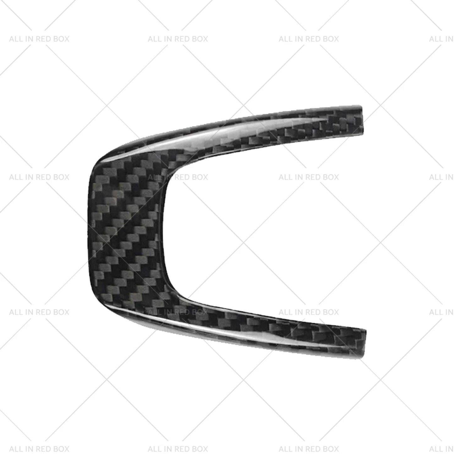 Black Carbon Fiber Steering Wheel Cover for Fiat 500 Abarth 09-19