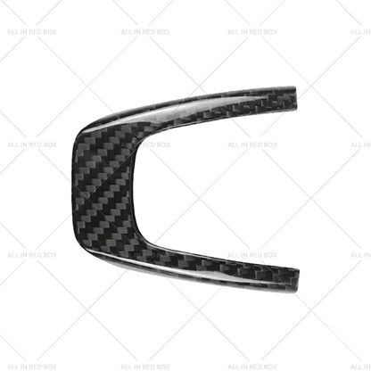 Black Carbon Fiber Steering Wheel Cover for Fiat 500 Abarth 09-19