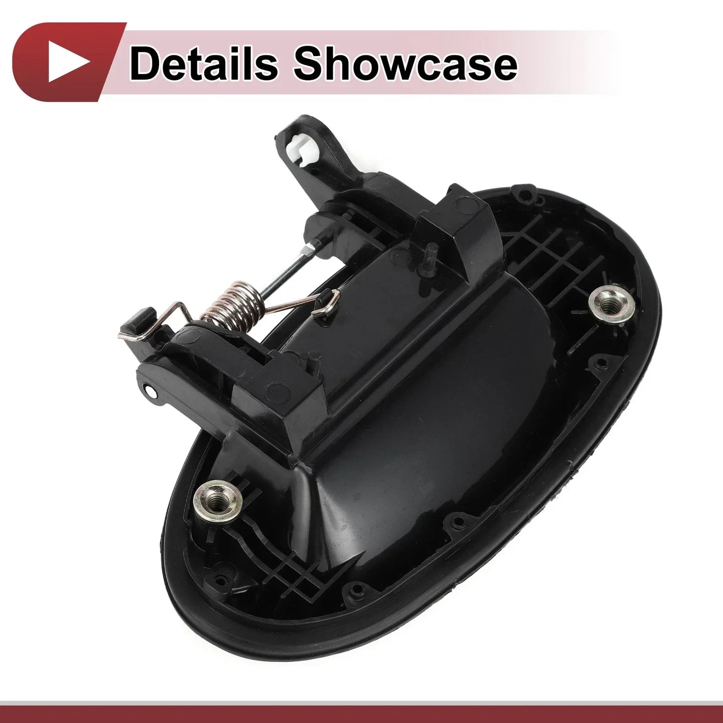Exterior Door Handle for Hyundai Elantra Rear Right Black (2011-2016)