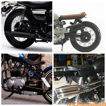 45mm Motorcycle Exhaust Pipe Silencer Muffler for Harley Yamaha