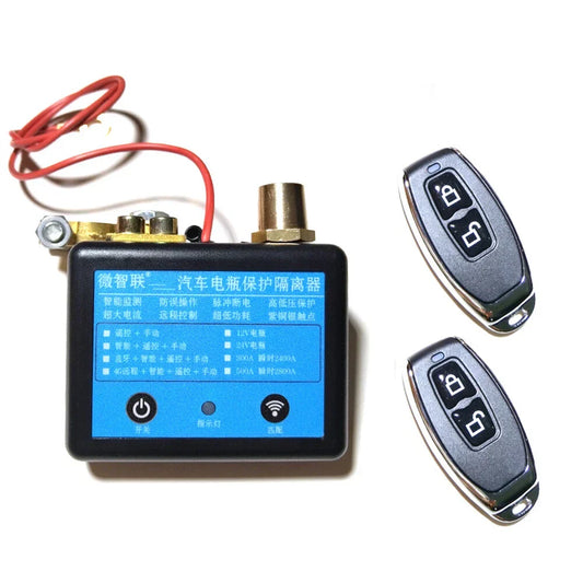 24V 350A Dual Remote Truck Battery Disconnect Kill Switch Protector