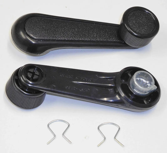2 x Black Window Winder Handles for Hilux LN111 (1988-1997)