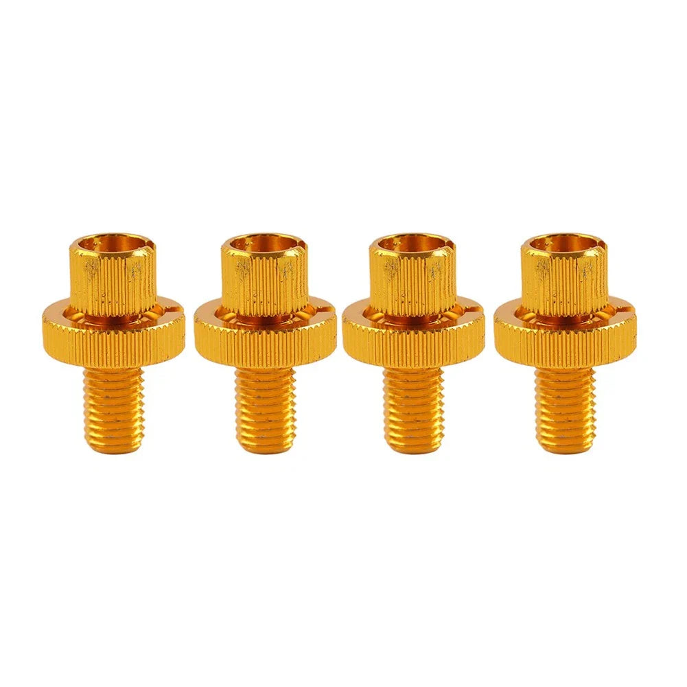 M8 x 1.25 Clutch Brake Throttle Cable Adjuster Screw Gold for ATV Pit Bike