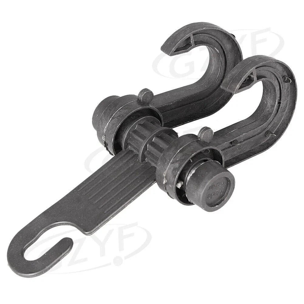 Plastic Seat Hook Hanger for Car - Black (Fits Most Vehicles)