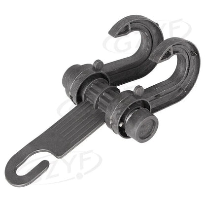 Plastic Seat Hook Hanger for Car - Black (Fits Most Vehicles)