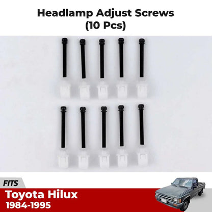 10x Headlamp Adjustment Screw Bolt Nuts Fits Toyota Hilux LN50 LN56 LN85 1984-95