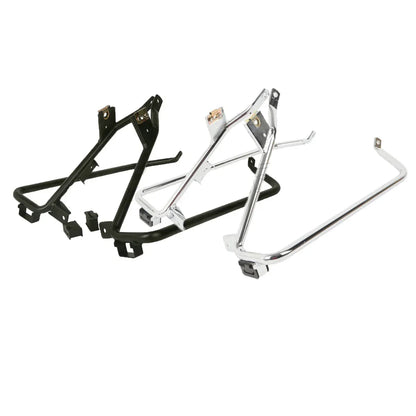 Chrome/Black Saddlebag Brackets for Harley Touring (2009-2013)
