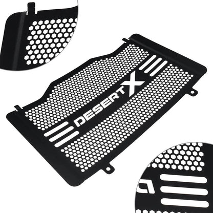 Black Radiator Grille Guard Cover for Ducati Desert X (2022-2023)