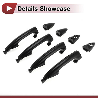 Car Exterior Door Handles Grip for Hyundai Accent (2012-2017) Black 2 x