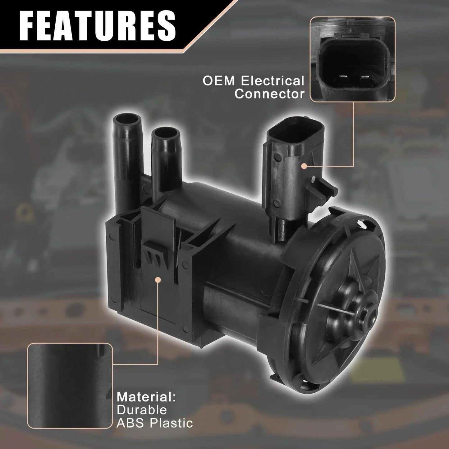 Vapor Canister Solenoid Purge Valve for Chrysler PT Cruiser, Dodge (2001-2010)