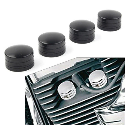 4 x Head Bolt Spark Plug Covers for Harley Sportster XL & Twin Cam (2004-2023)