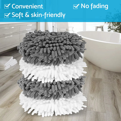 Soft Absorbent Microfiber Chenille Hand Towel for Kitchen Bathroom Quick Dry