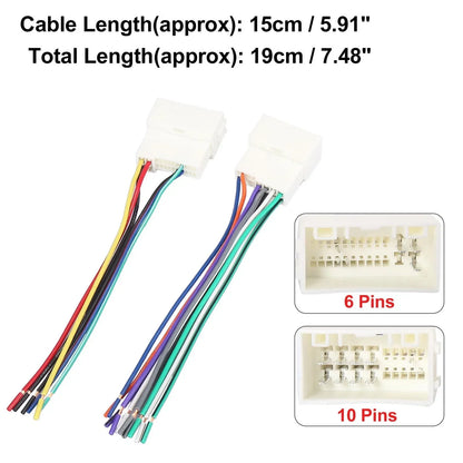 Stereo CD Player Wiring Harness Set for Hyundai Elantra (2001-2006)
