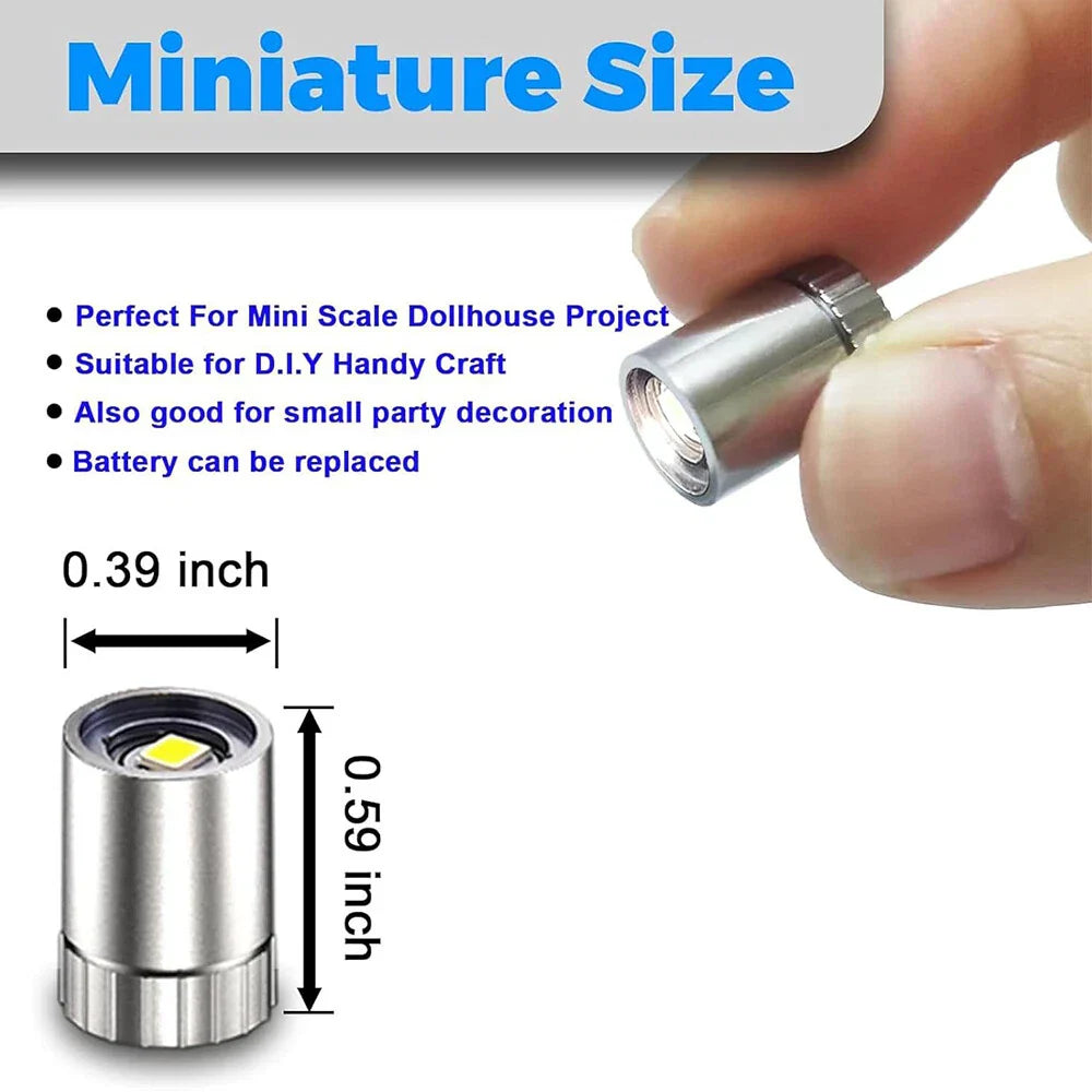 10pcs Micro Mini LED Lights for Dollhouses, DIY Crafts