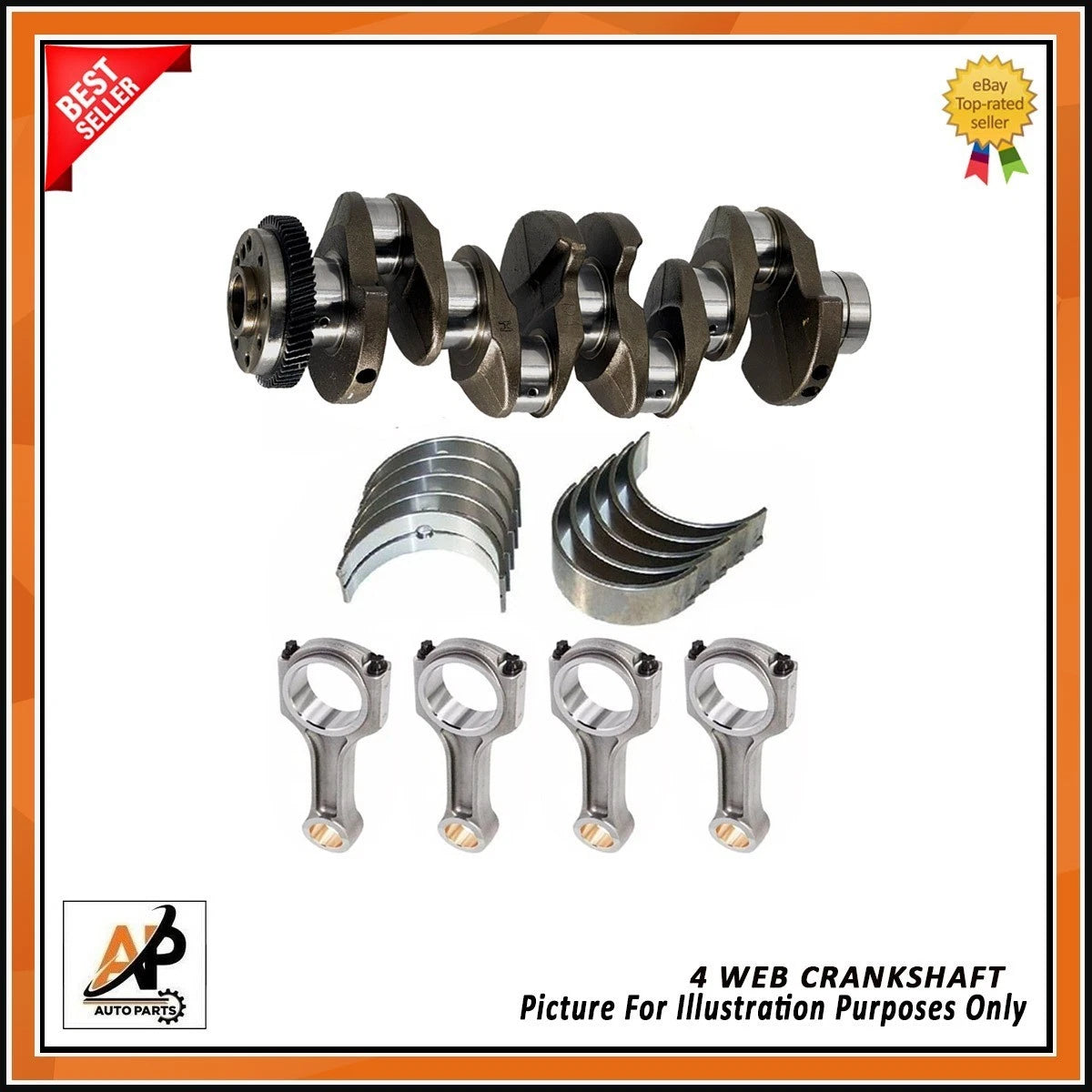 Crankshaft Rebuild Parts Kit 4 Web for Mercedes-Benz Sprinter OM651 (2000–2018)