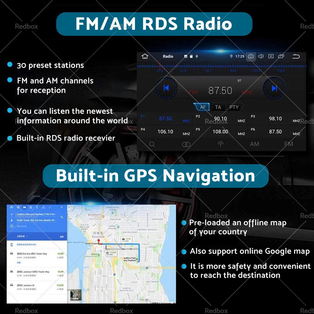 10.1" 32GB Carplay Radio Head Unit GPS for Mitsubishi Lancer (2007-2017)