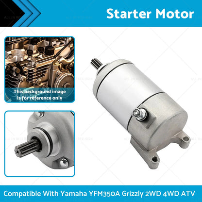 Starter Motor for Yamaha YFM350A Grizzly (2007-2009, 2013-2014)