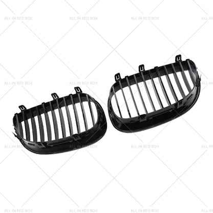 Gloss Black Front Grille for BMW E60 E61 5 Series (2003-2010)