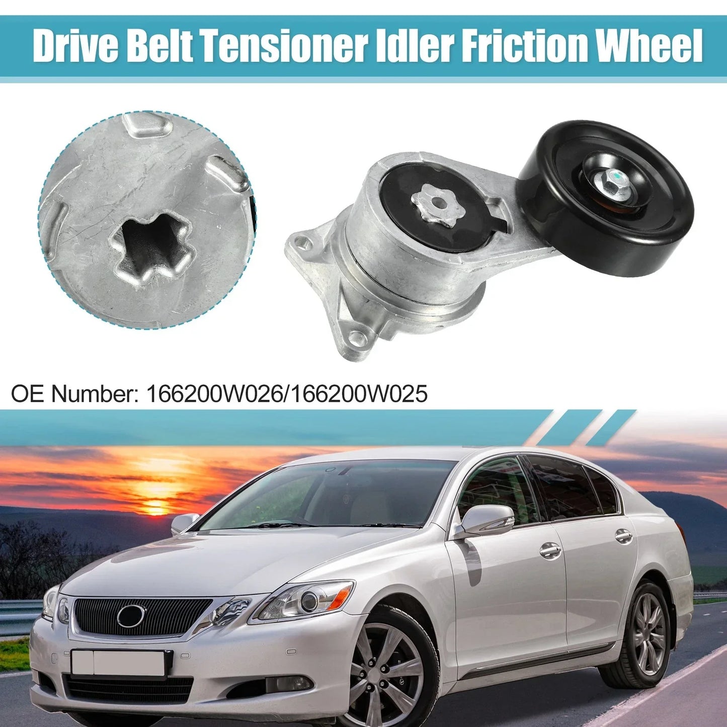 Belt Tensioner Pulley Assembly for Lexus GS 300 (1993-2004)