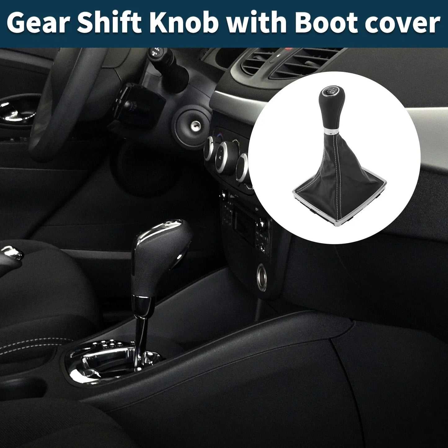 6 Speed Manual Gear Shift Knob & Cover for Mercedes-Benz C-Class (2001-2007)