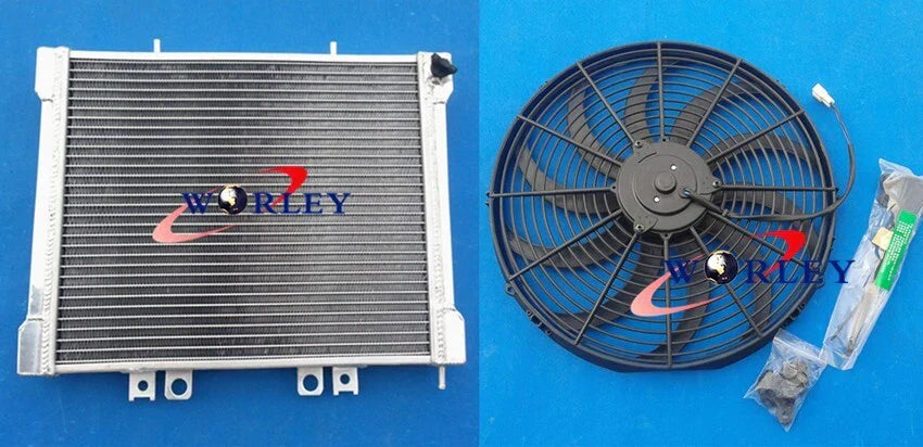 Aluminum Radiator + Fan for Polaris Sportsman 700 (2002-2004)