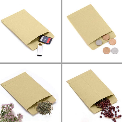 Mini Kraft Paper Seed Packets for Garden Storage Bags 6x11cm