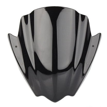 Black ABS Handlebars Clamp Mount Windshield Protector for Universal Motorcycles