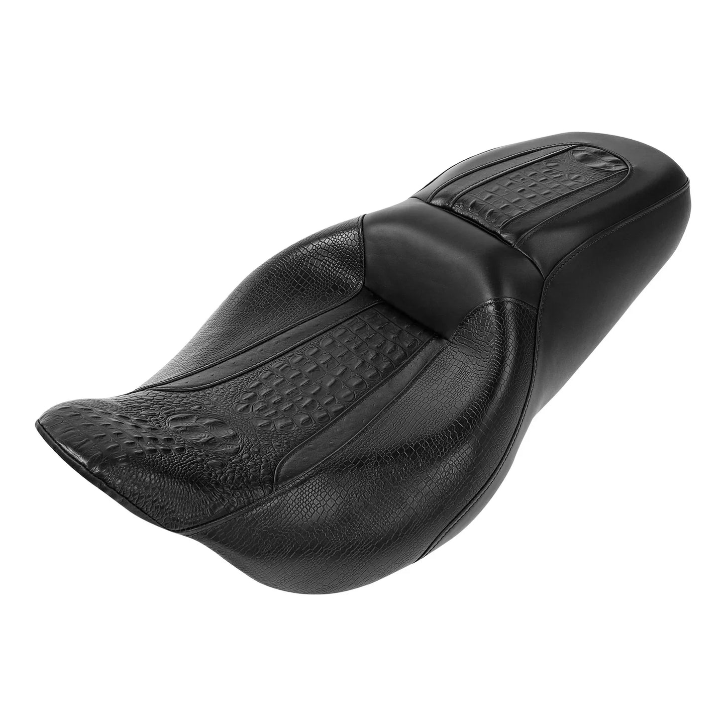 Black Driver Passenger Seat & Backrest for Harley Electra Glide (2009-2023)