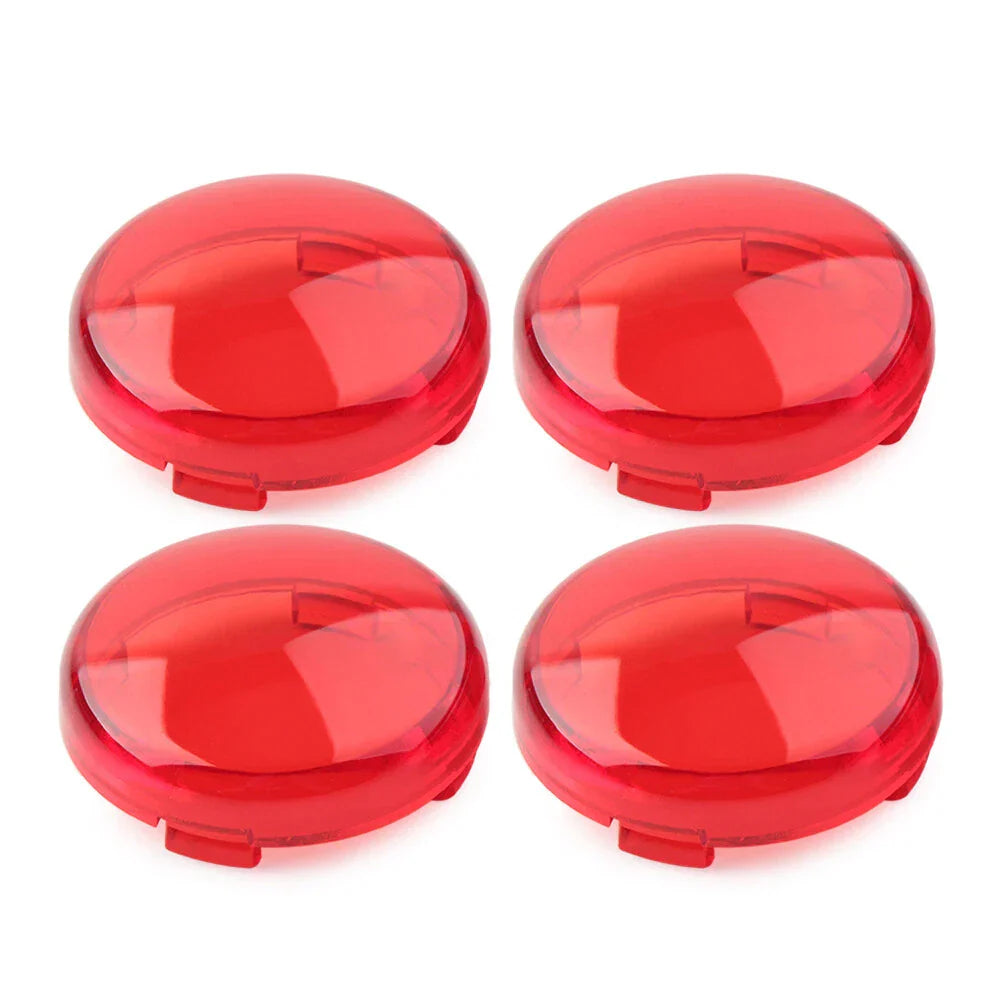 4 x Turn Signal Lens Light Covers for Harley Touring Softail Dyna