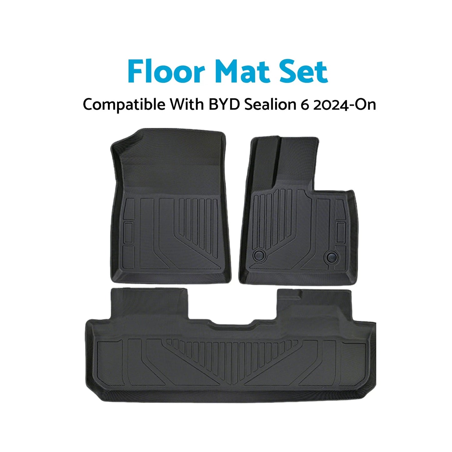 TPE Waterproof Anti-Slip Floor Mat Set for BYD Sealion (2024-On)
