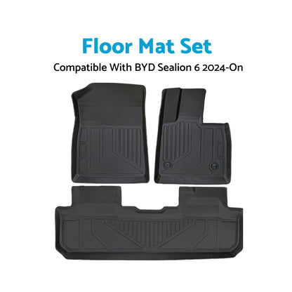 TPE Waterproof Anti-Slip Floor Mat Set for BYD Sealion (2024-On)