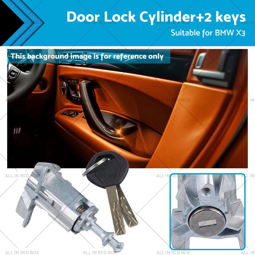 Front Left Door Lock Cylinder w/ Keys for BMW X3 (2003-2010)