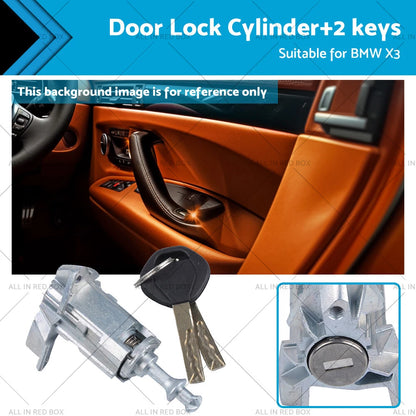 Front Left Door Lock Cylinder w/ Keys for BMW X3 (2003-2010)