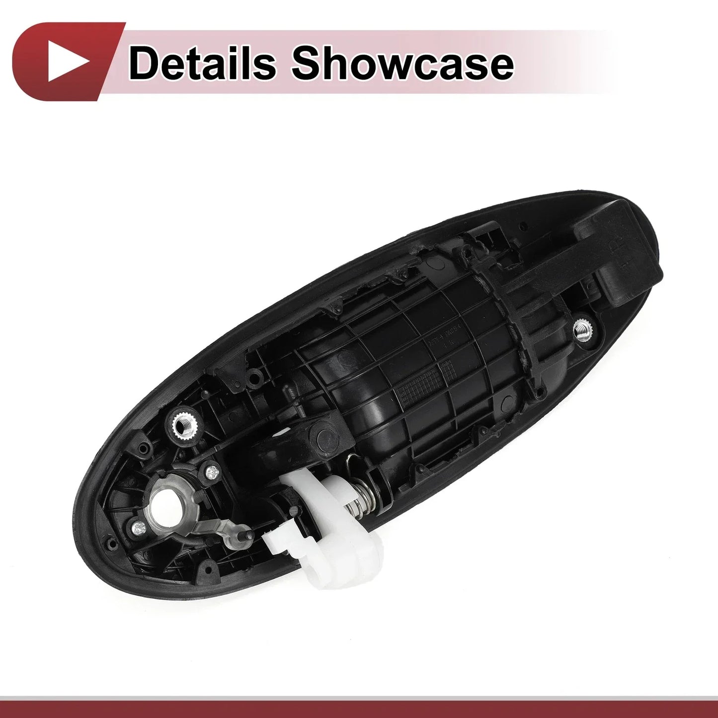 Exterior Door Handle for Hyundai Sonata Front Right Black ABS (2011-2014)