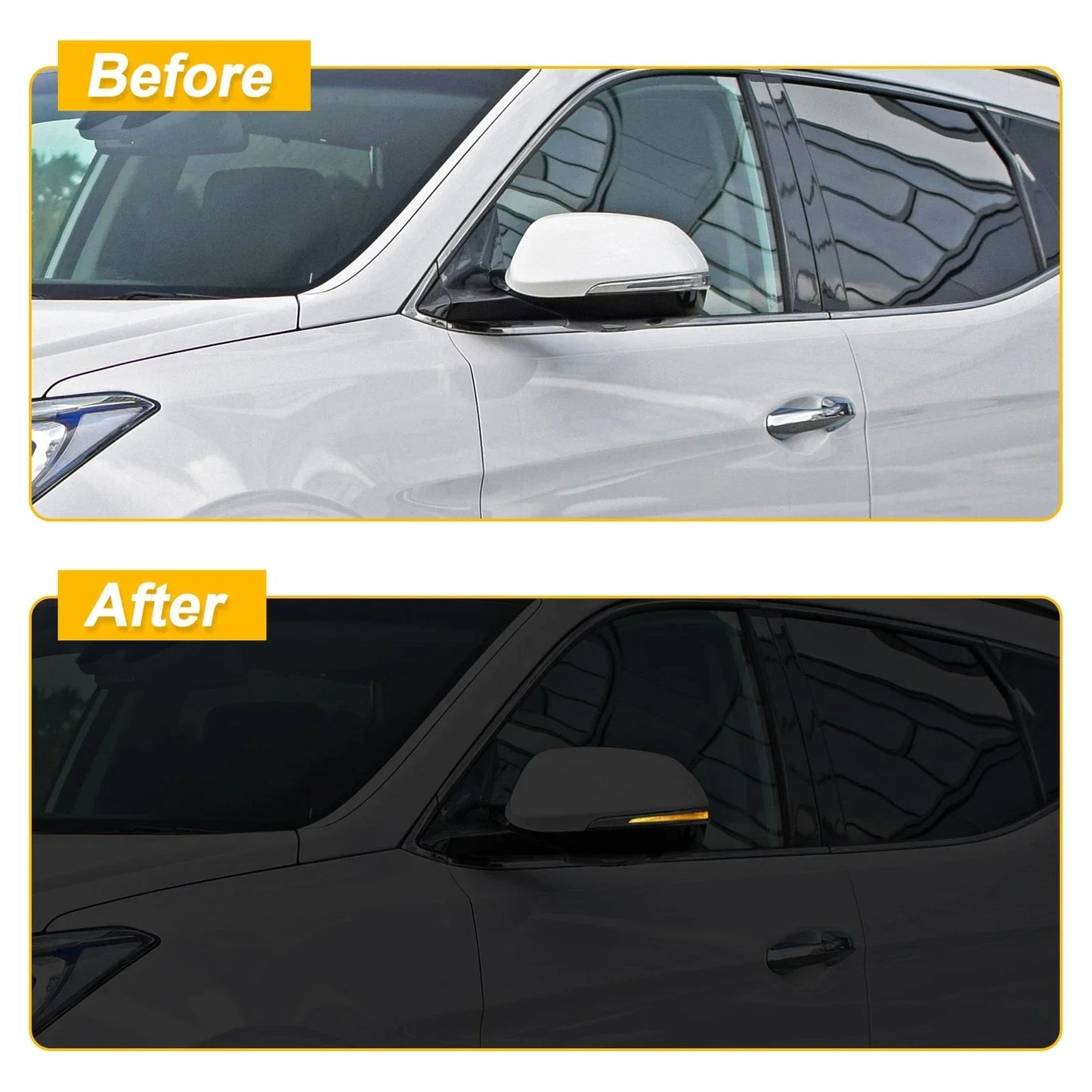 Left Right Side Mirror Turn Signal Lights for Hyundai Santa Fe (2014-2019)