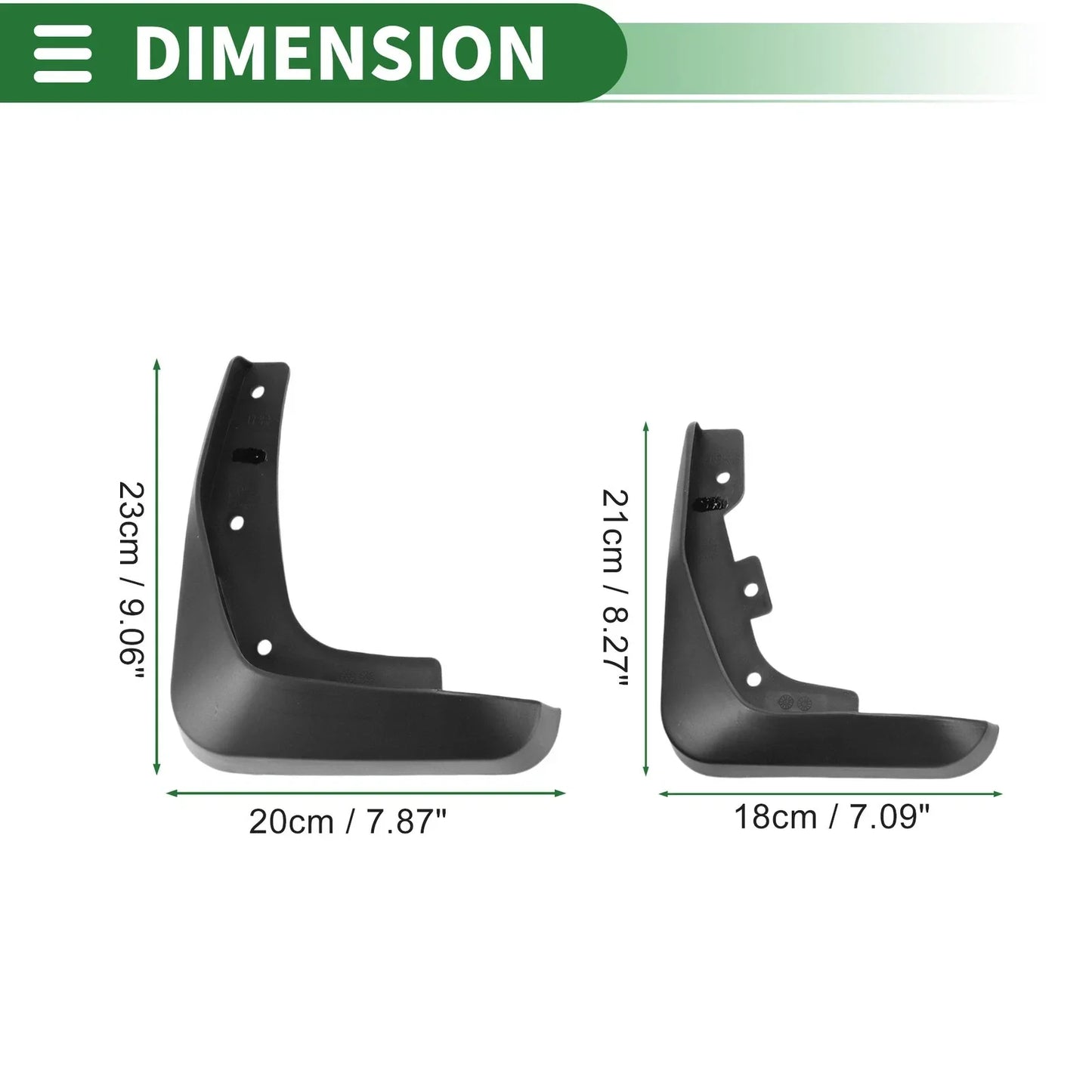Mud Flaps Splash Guards Set for Lexus ES (2007-2011)