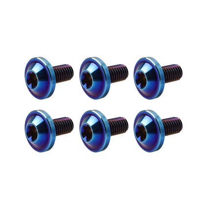 6 x M6x10mm Titanium Alloy Torx Head Bolts for Bike Motor