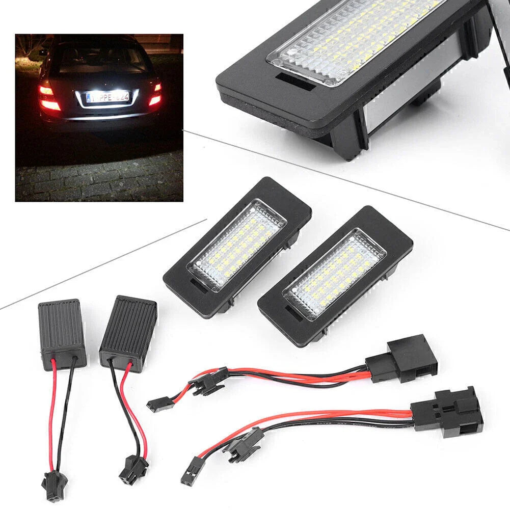 LED License Plate Lights for Audi Q5 S5 A4 A5 TT Passat R36 (2008-2017)
