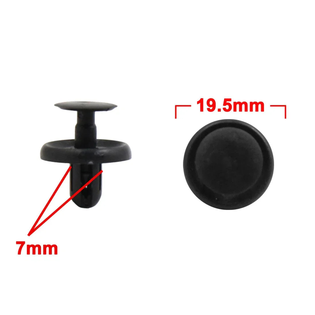 100pcs Plastic Rivets Clips & Fastener Remover for Toyota