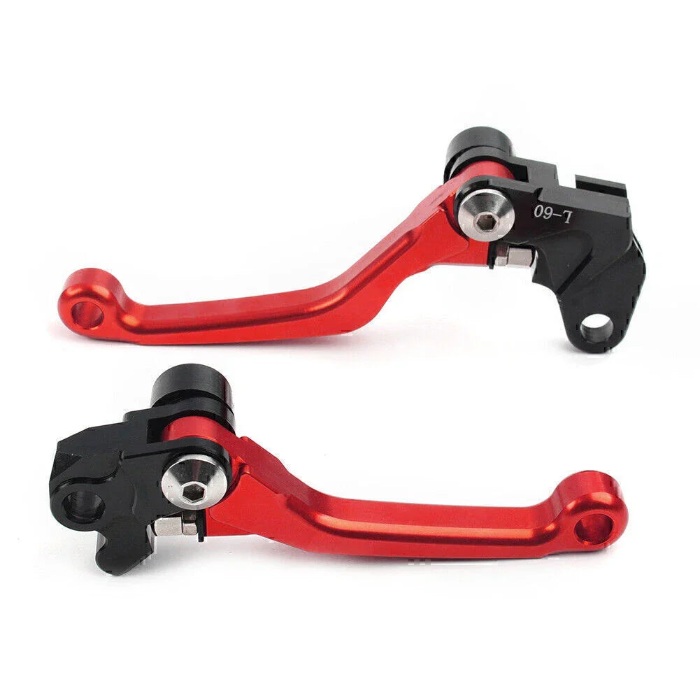 Red Pivot Brake Clutch Levers  for Suzuki RM125 RM250 RM85 (2001-2008)