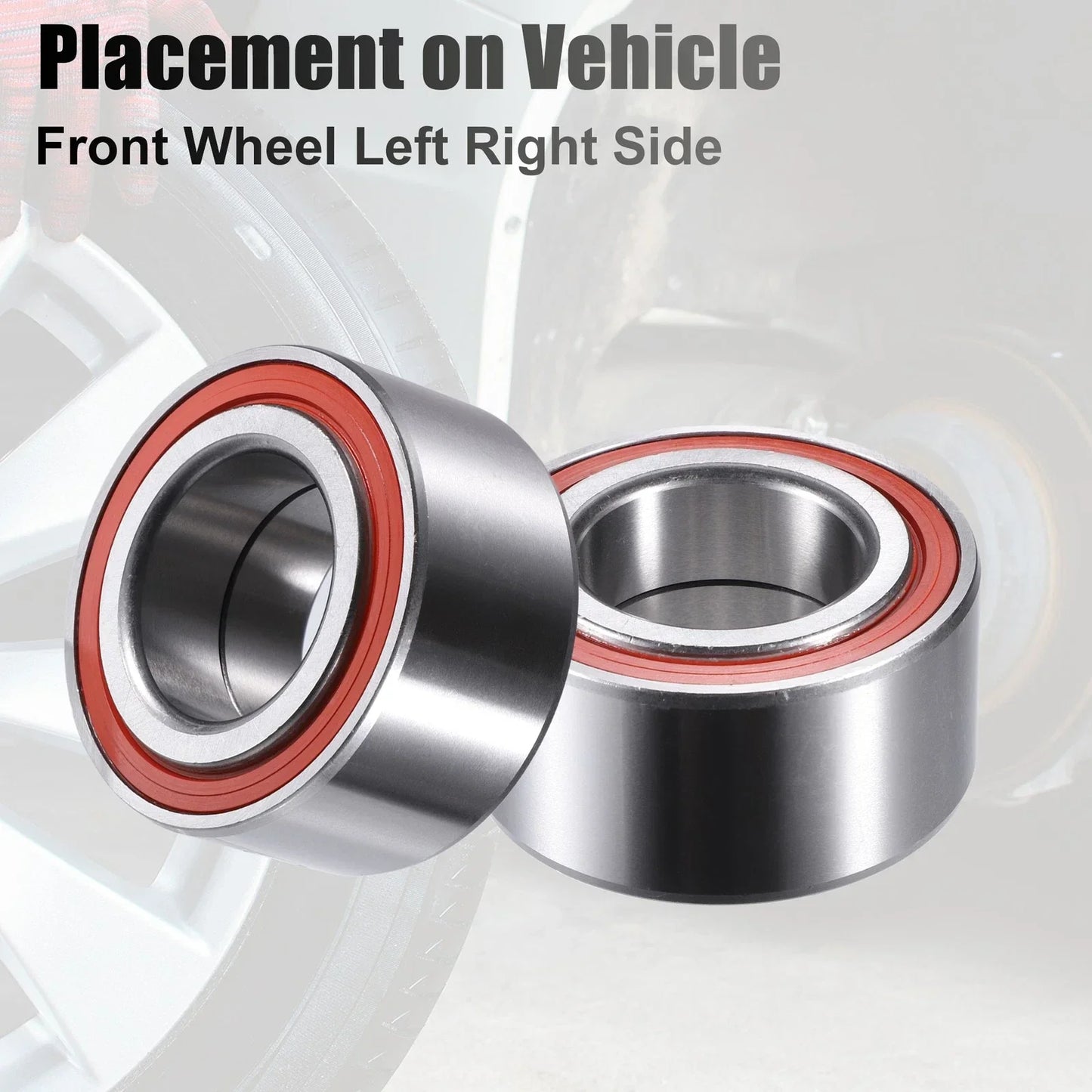 2 x Front Wheel Bearings for Honda Civic SI (2006-2011) with ABS Brakes
