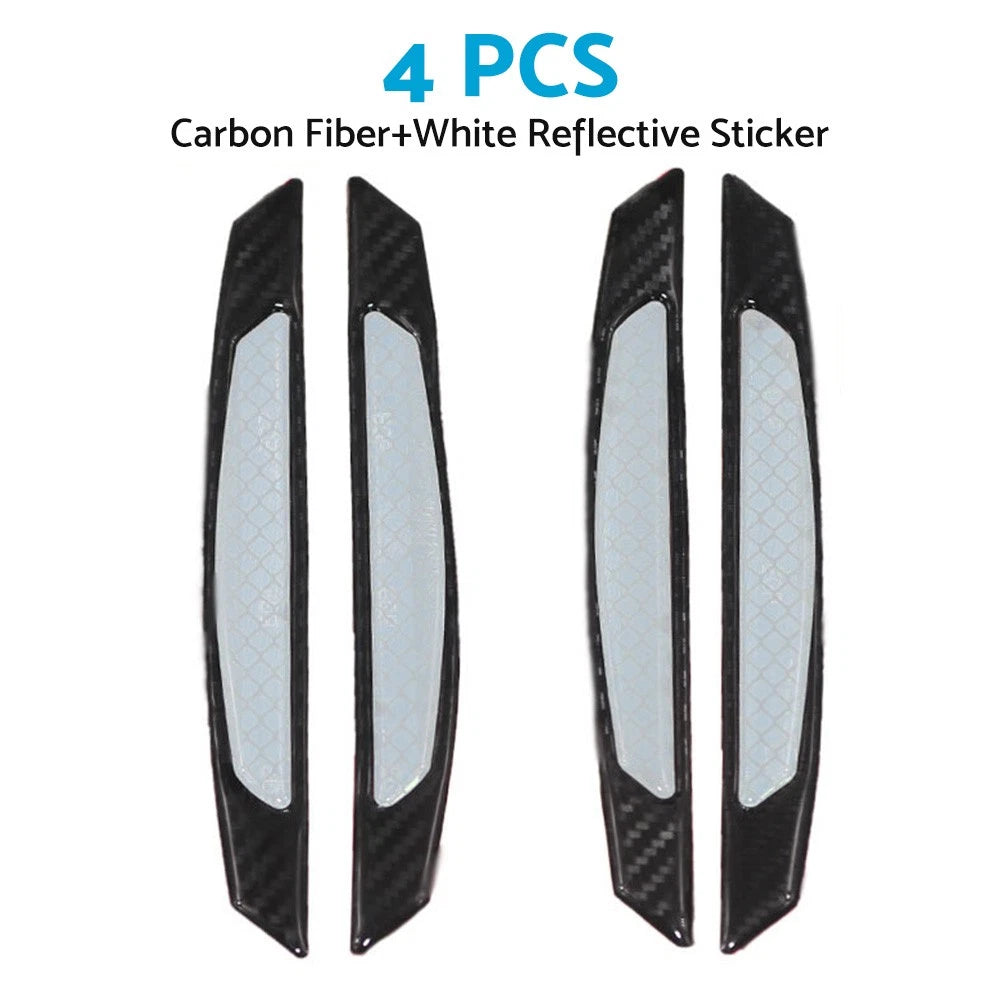 Reflective Carbon Fiber Door Edge Guard Bump Protector for Universal Cars