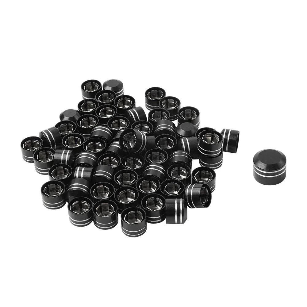 60 x Motorcycle Chrome Engine Bolt Caps Covers for Harley Twin Cam (1999-2017)