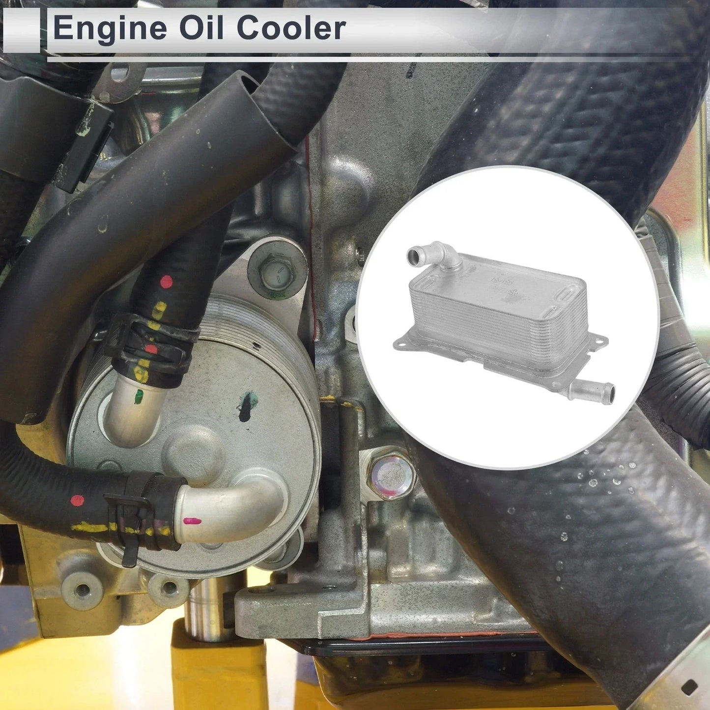 Engine Oil Cooler for Mercedes-Benz CLA250 (2014-2023) - 1 Set